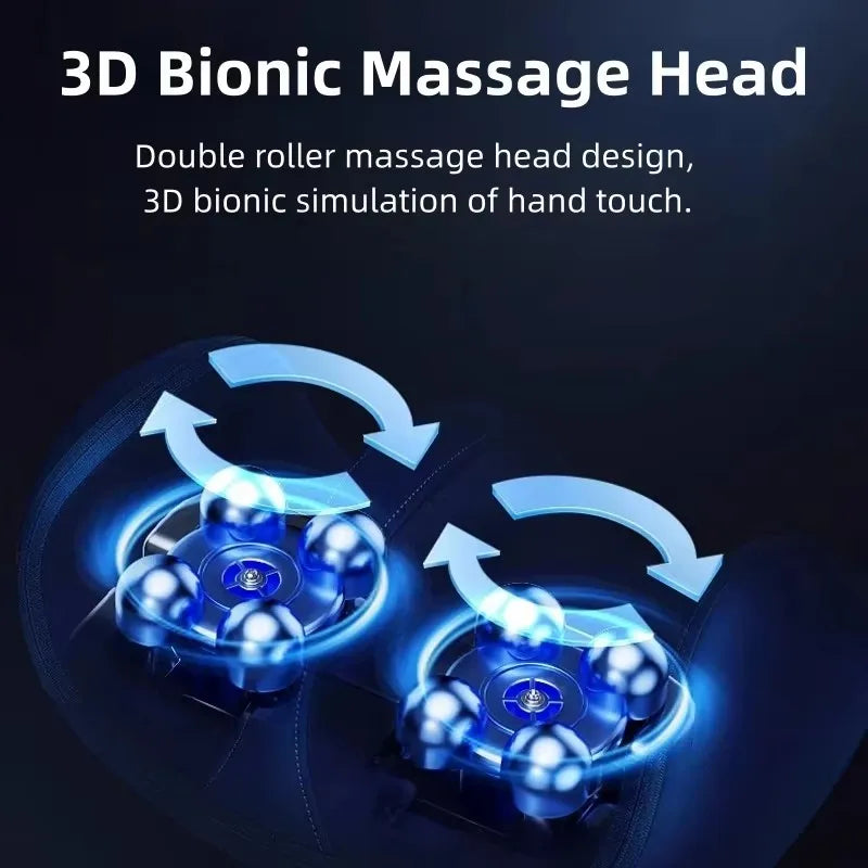 Electric Foot & Calf Massager with Heat – Deep Tissue Roller for Muscle Recovery & Blood Circulation