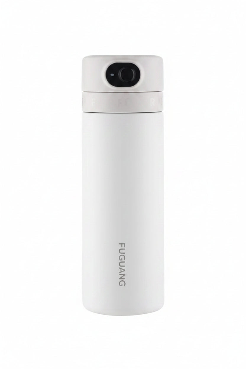 White thermos bottle with FUGUANG branding on a white background