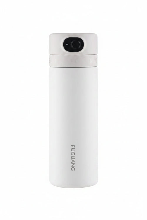 White thermos bottle with FUGUANG branding on a white background