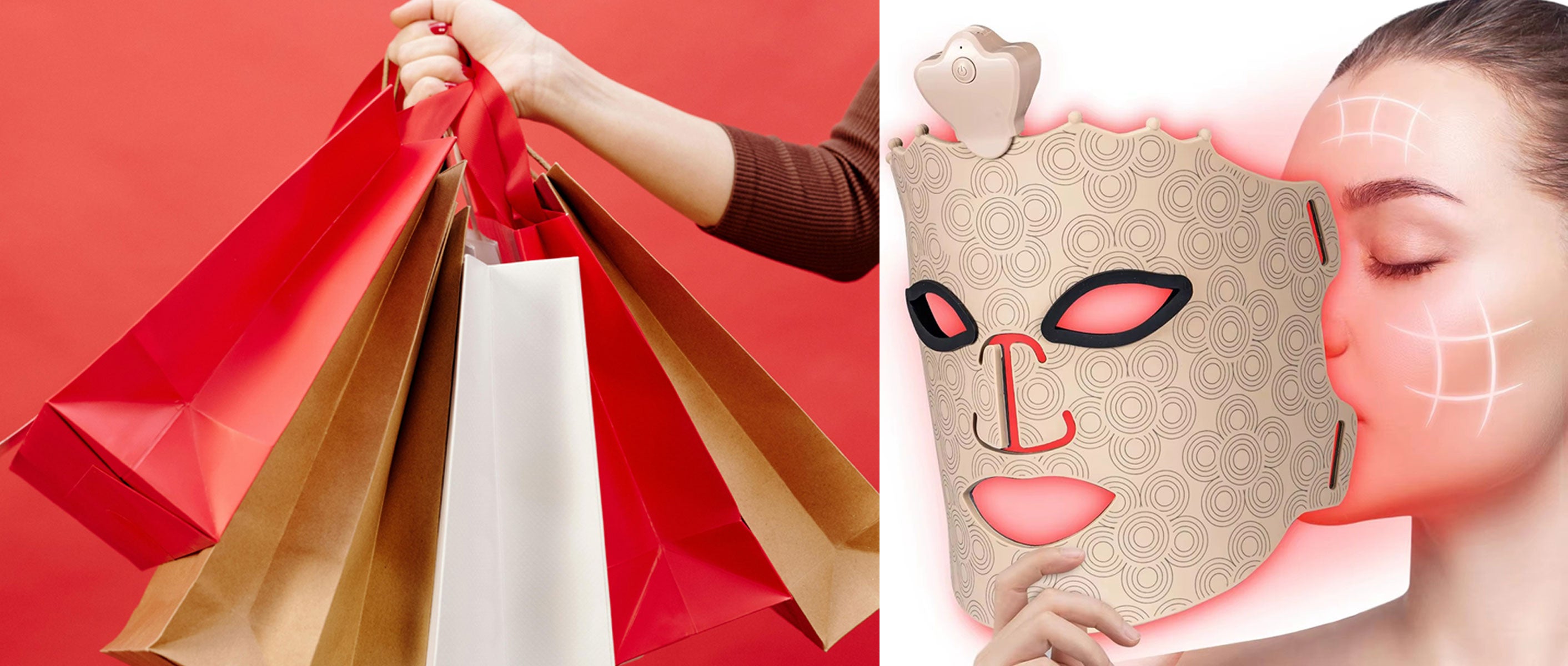 Shopping and Mask background